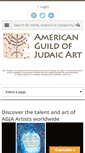 Mobile Screenshot of jewishart.org